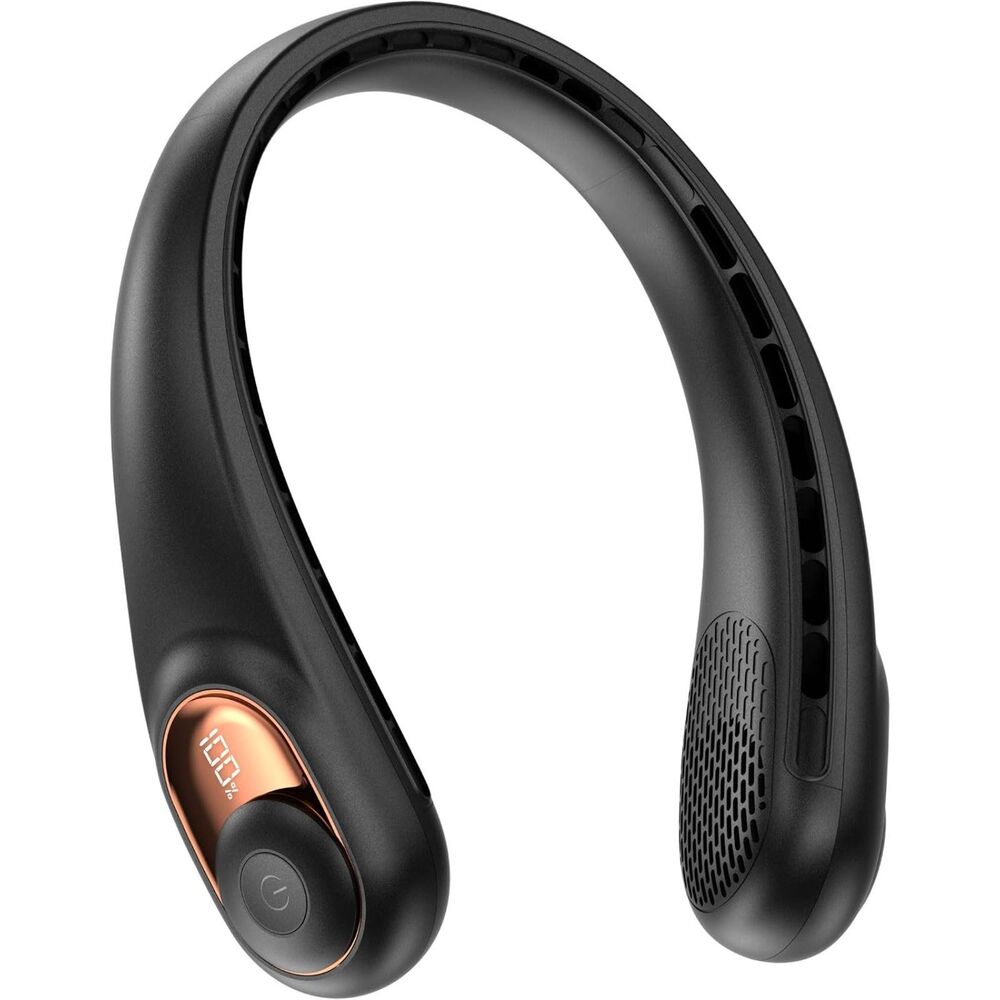 KIDEE Neck Fan, Bladeless Portable, 360° Airflow, 3 Speeds, 4000mAh